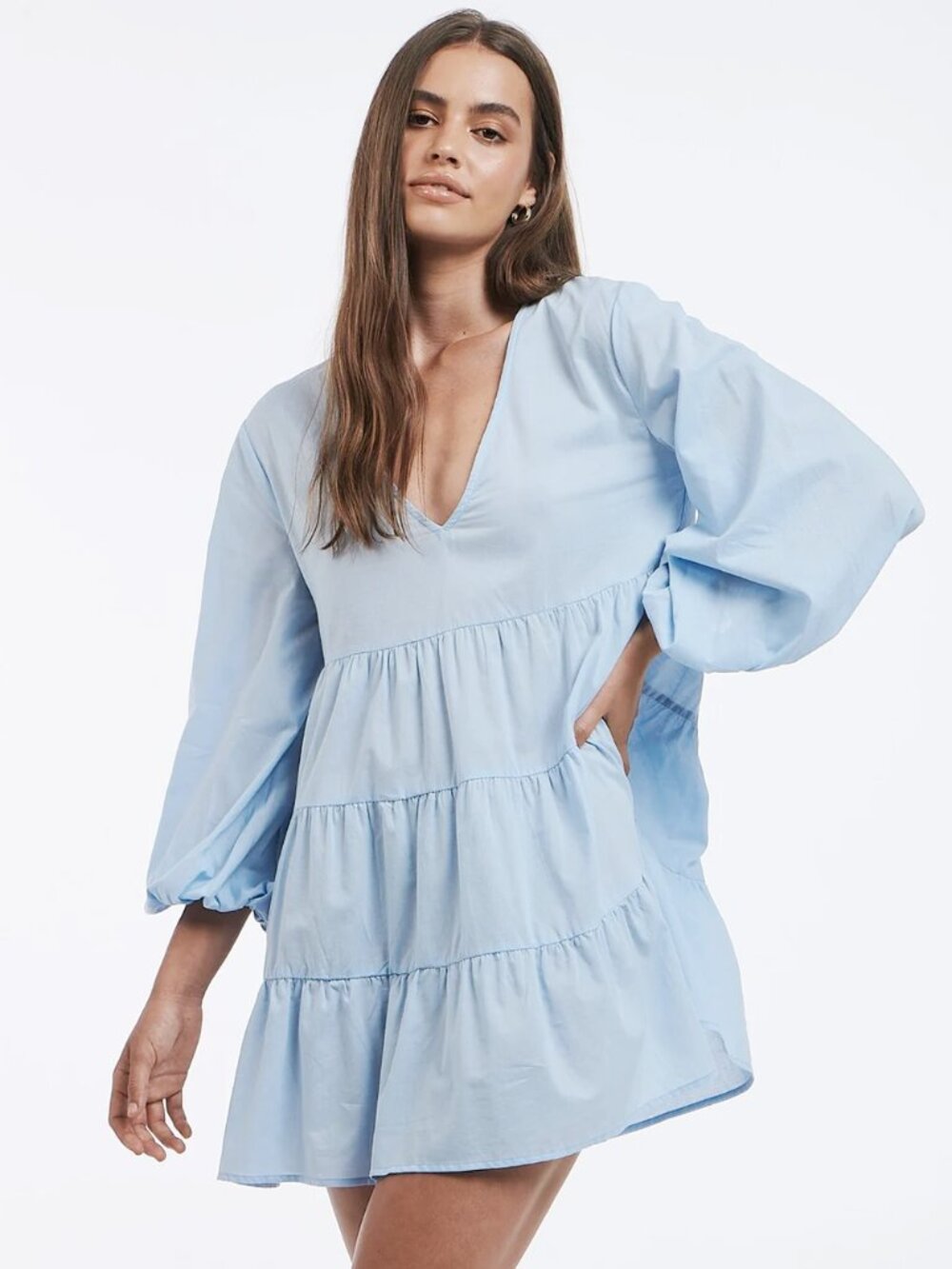 Charlie Holiday Agatha sky Blue Dress size XSmall